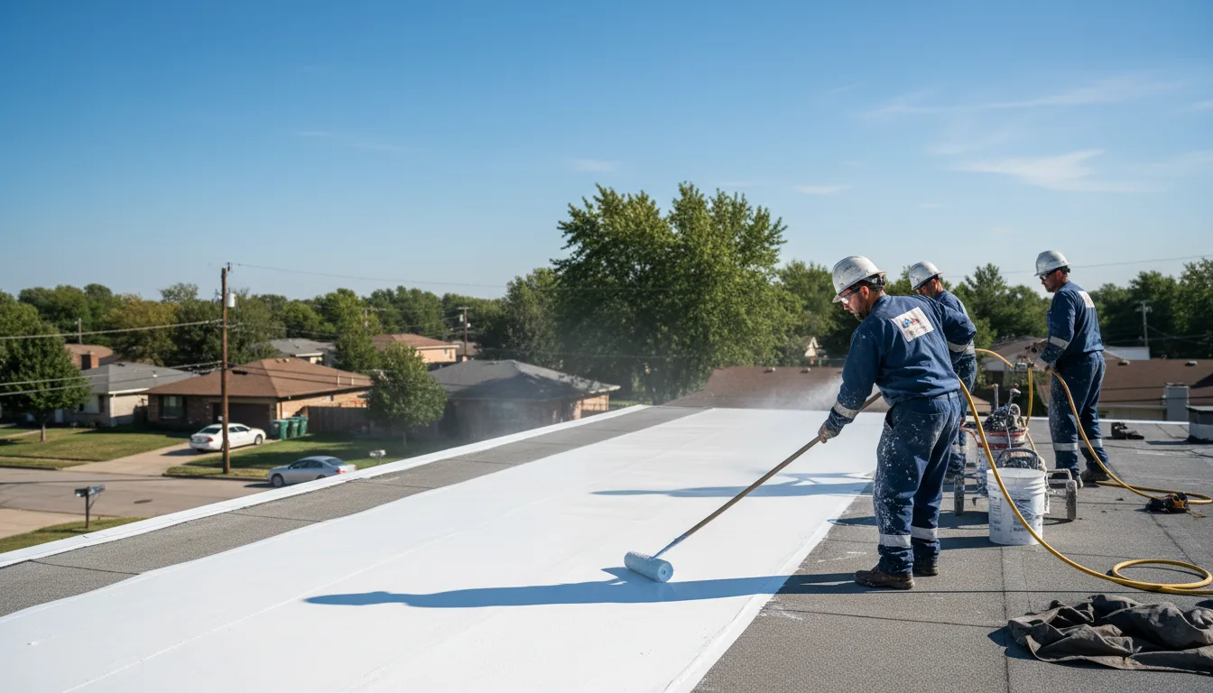 Commercial roof coating in Elkland, PA near me